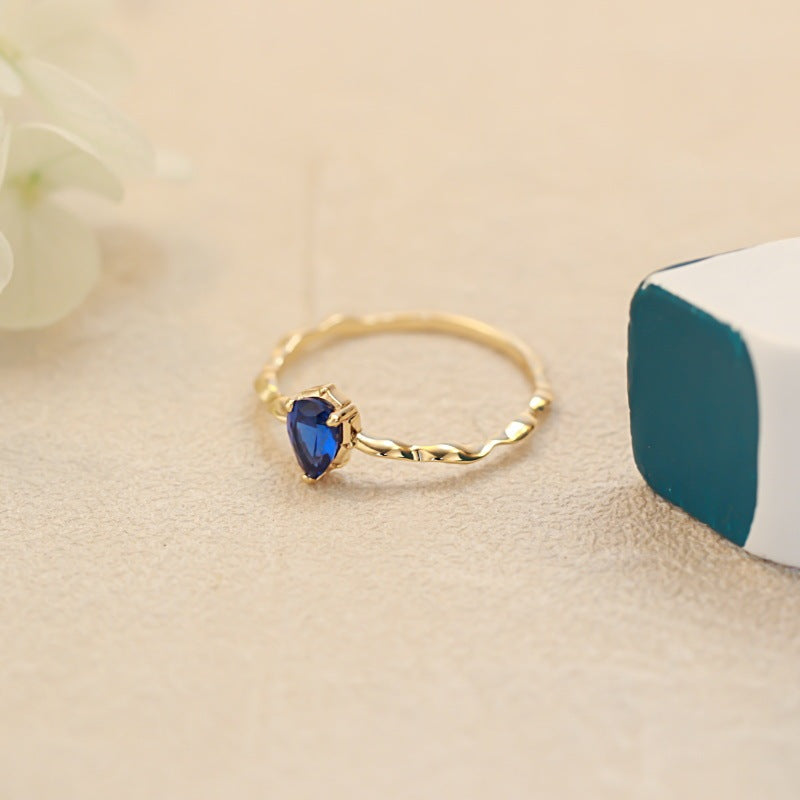 Japanese Light Jewelry Akado Sapphire Ring