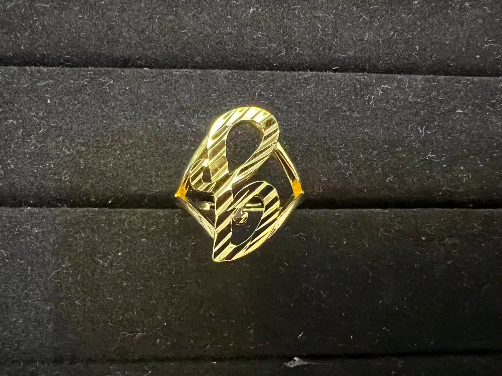 Dropshipping Custom Fashion Jewelry 18K Gold Plated Stainless Steel Geometric Trendy Cartoon Pendant Women'S Wedding Gift Ring