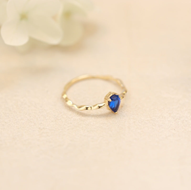 Japanese Light Jewelry Akado Sapphire Ring