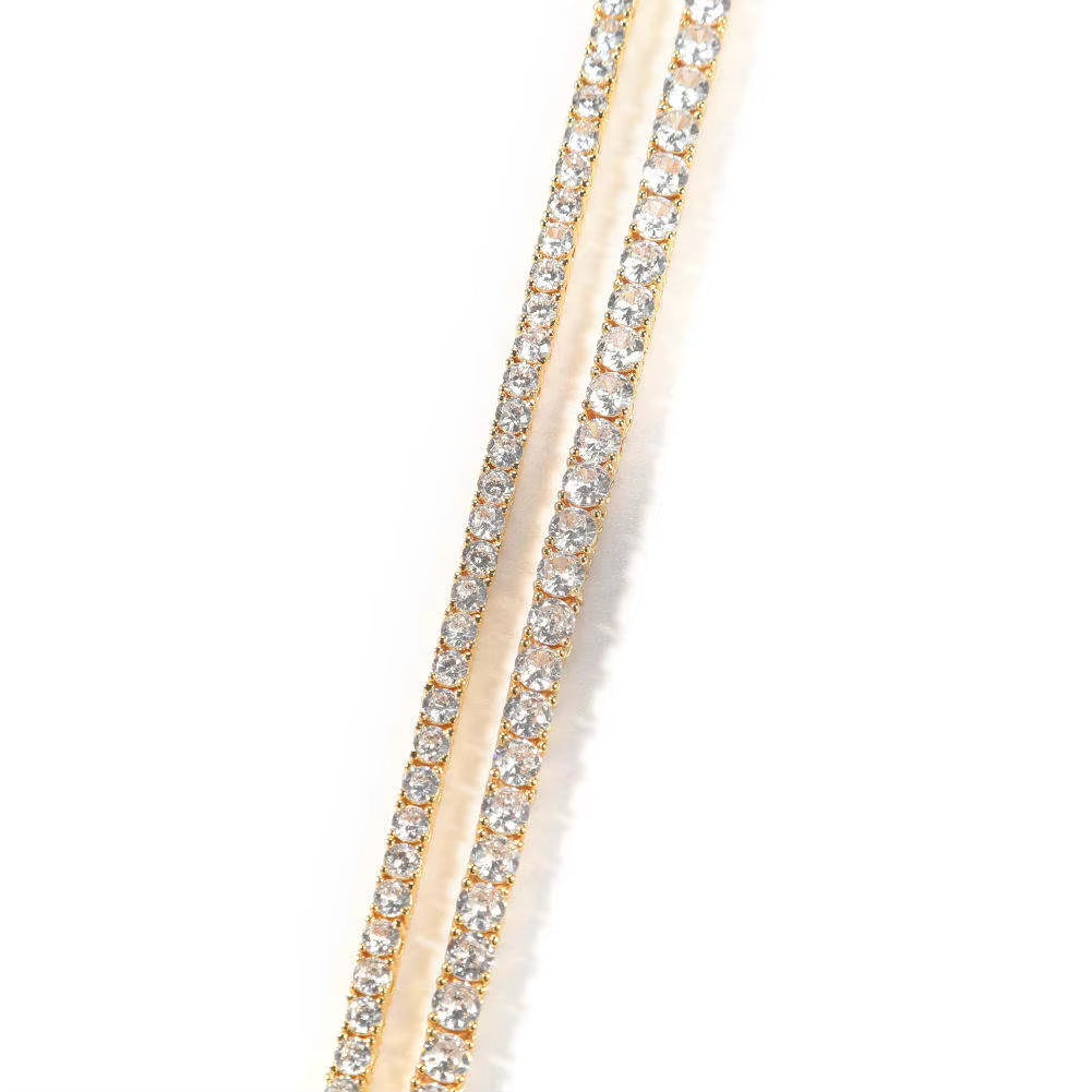 Hot Selling 2Mm 3Mm 4Mm 5Mm 8Mm Width CZ 1 Row Tennis Chain Bracelet Women Men Iced Out Bling Bracelet Jewelry