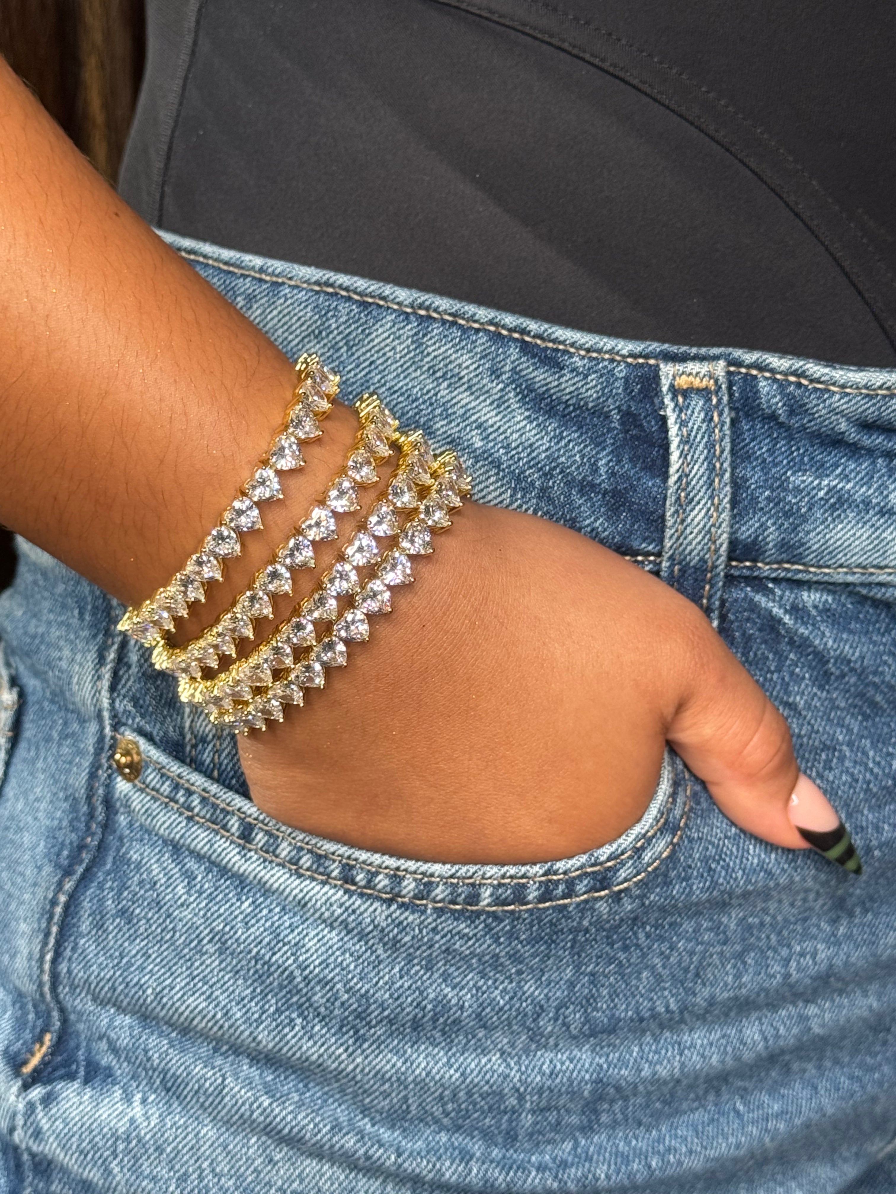 THE RENDEZVOUS | Heart Tennis Bracelet
