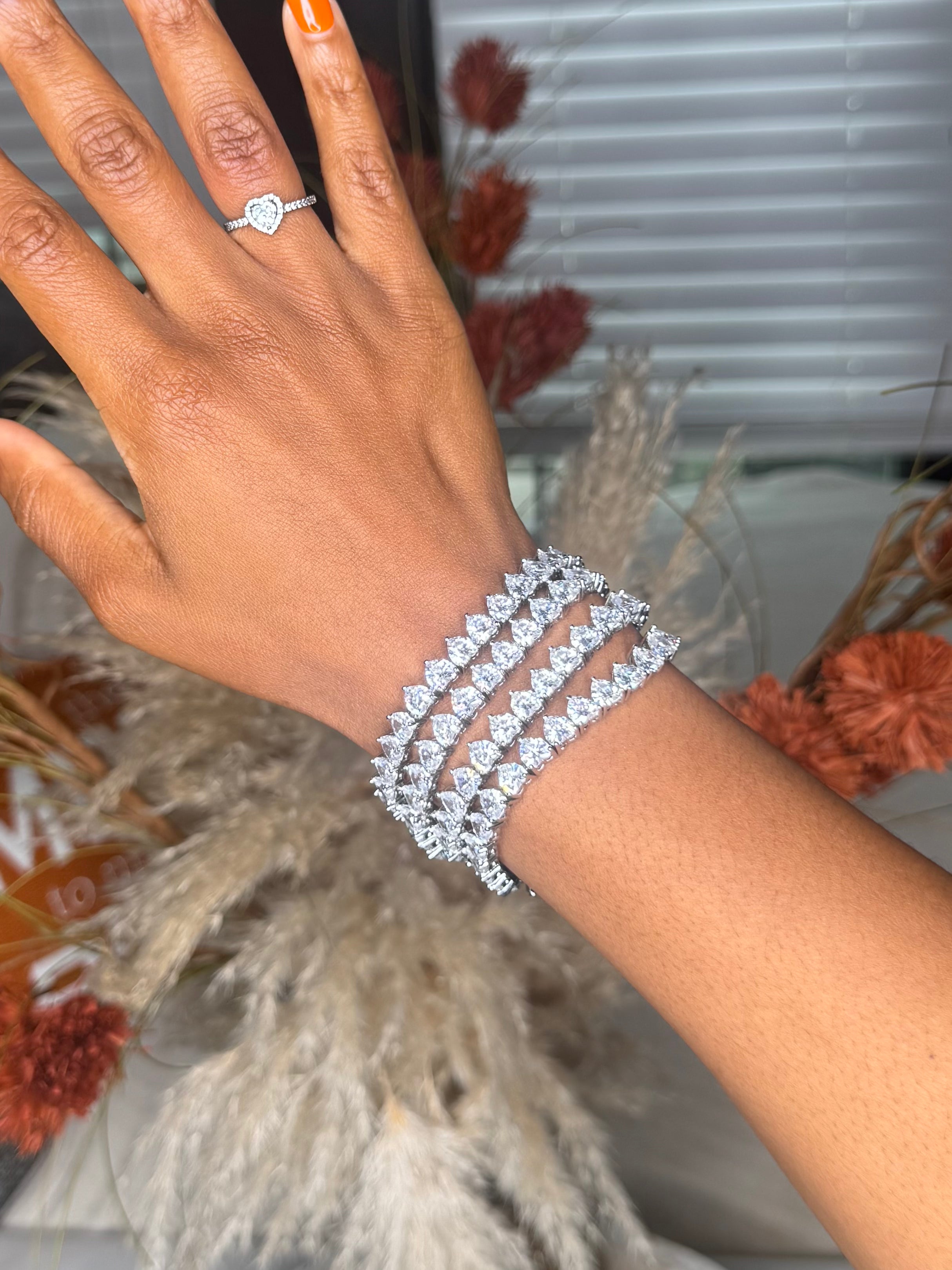 THE RENDEZVOUS | Heart Tennis Bracelet