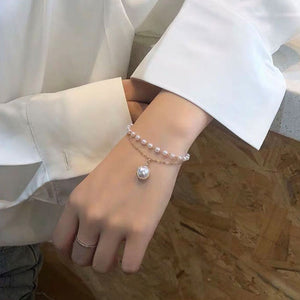 Simple Double-Layer Pearl Bracelet Summer Beauty Jewelry