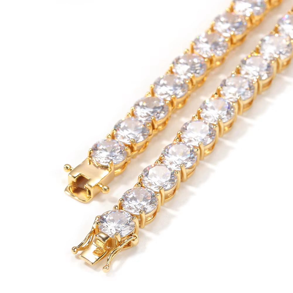 Hot Selling 2Mm 3Mm 4Mm 5Mm 8Mm Width CZ 1 Row Tennis Chain Bracelet Women Men Iced Out Bling Bracelet Jewelry