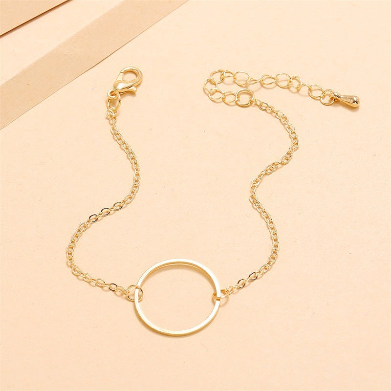 Simple Fashion Retro Geometric Circle Bracelet