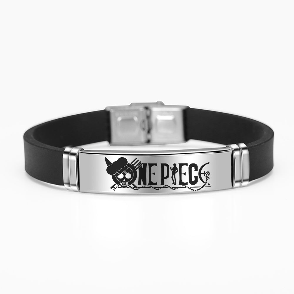 Cartoon Animie One Piece Figure ID Bracelet