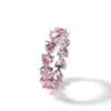 UWIN Hip Hop Pink CZ Heart Shaped Cubic Zirconia Ring Gold Plated Women Finger Rings Wholesale Jewelries