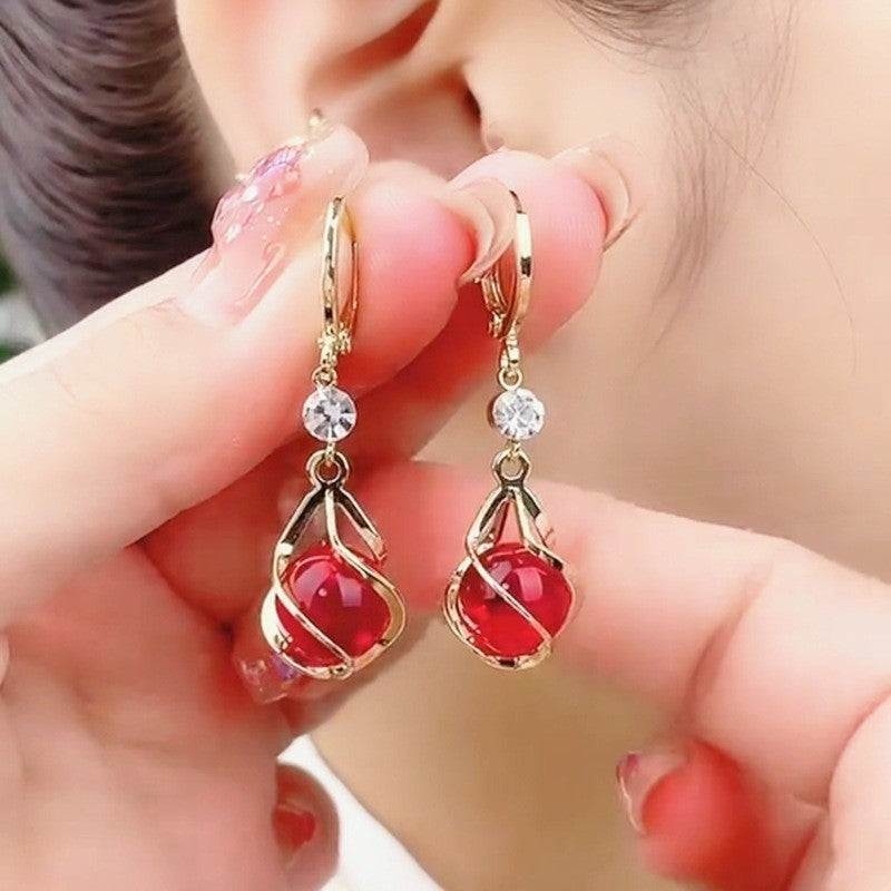 Korean Style Temperament Wild 925 Silver Pin Earrings