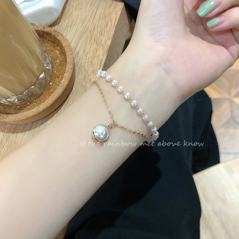 Simple Double-Layer Pearl Bracelet Summer Beauty Jewelry