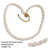 Natural Freshwater Pearl Necklace For Women Light Luxury Minority Sweet Cool Style Clavicle Chain