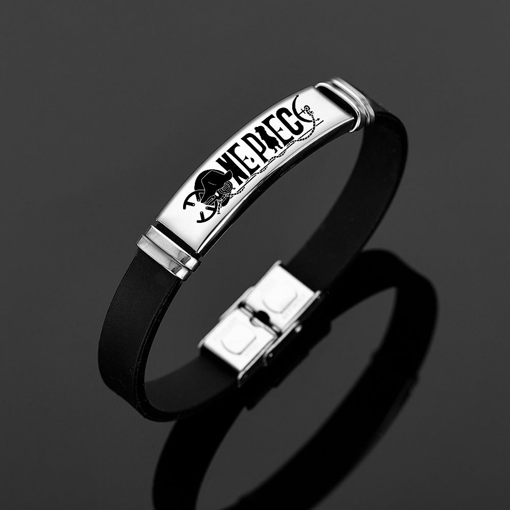 Cartoon Animie One Piece Figure ID Bracelet