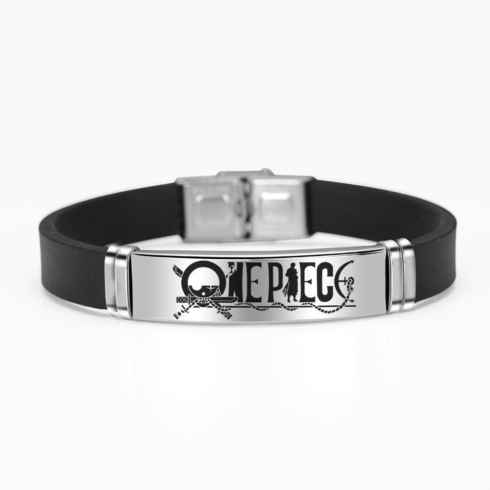 Cartoon Animie One Piece Figure ID Bracelet