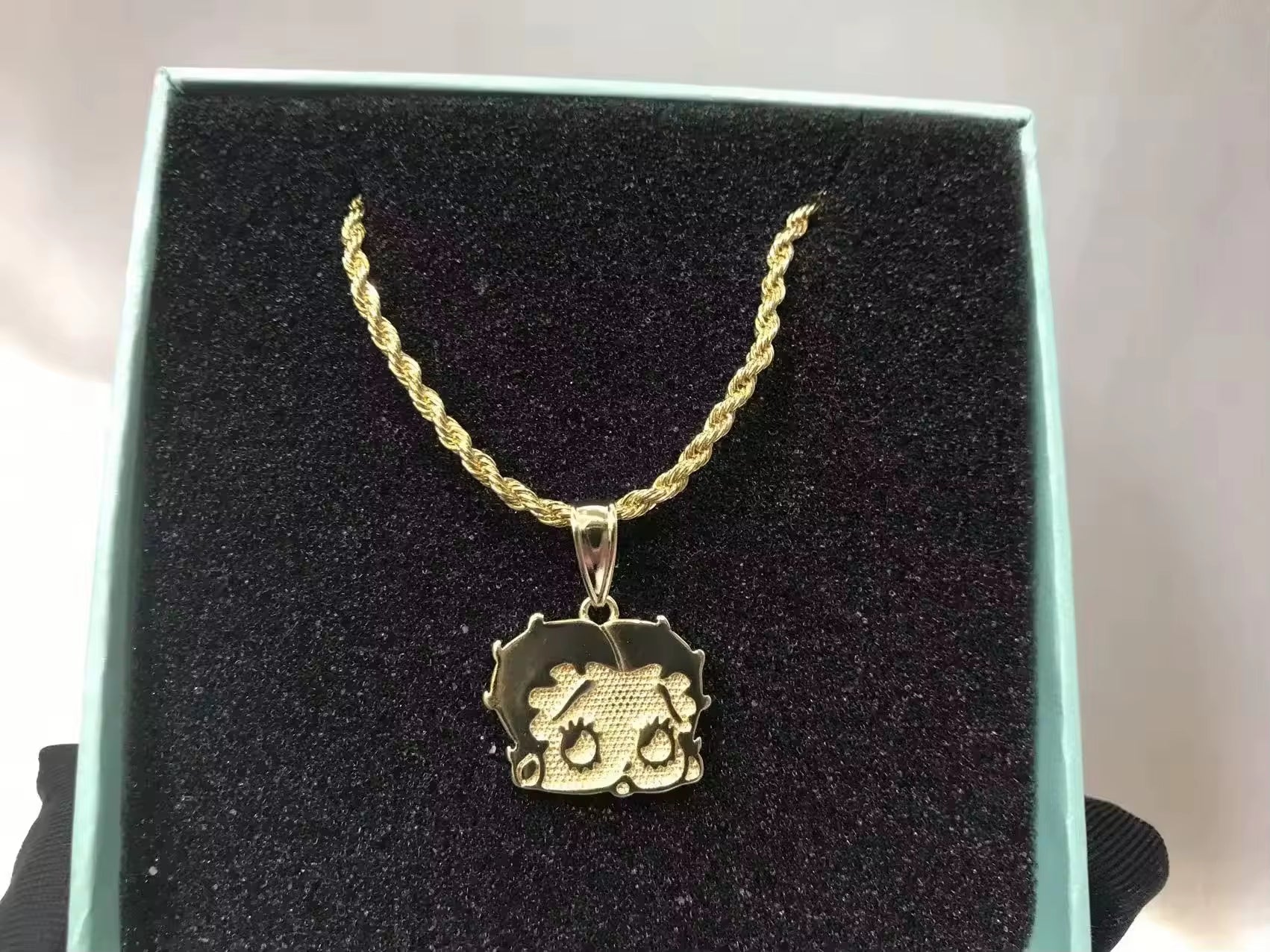 Wholesale 18K Gold Plated Stainless Steel Necklace Cartoon Pendant Necklace Fashion Chain Jewelry