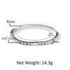 Hot Selling 2Mm 3Mm 4Mm 5Mm 8Mm Width CZ 1 Row Tennis Chain Bracelet Women Men Iced Out Bling Bracelet Jewelry