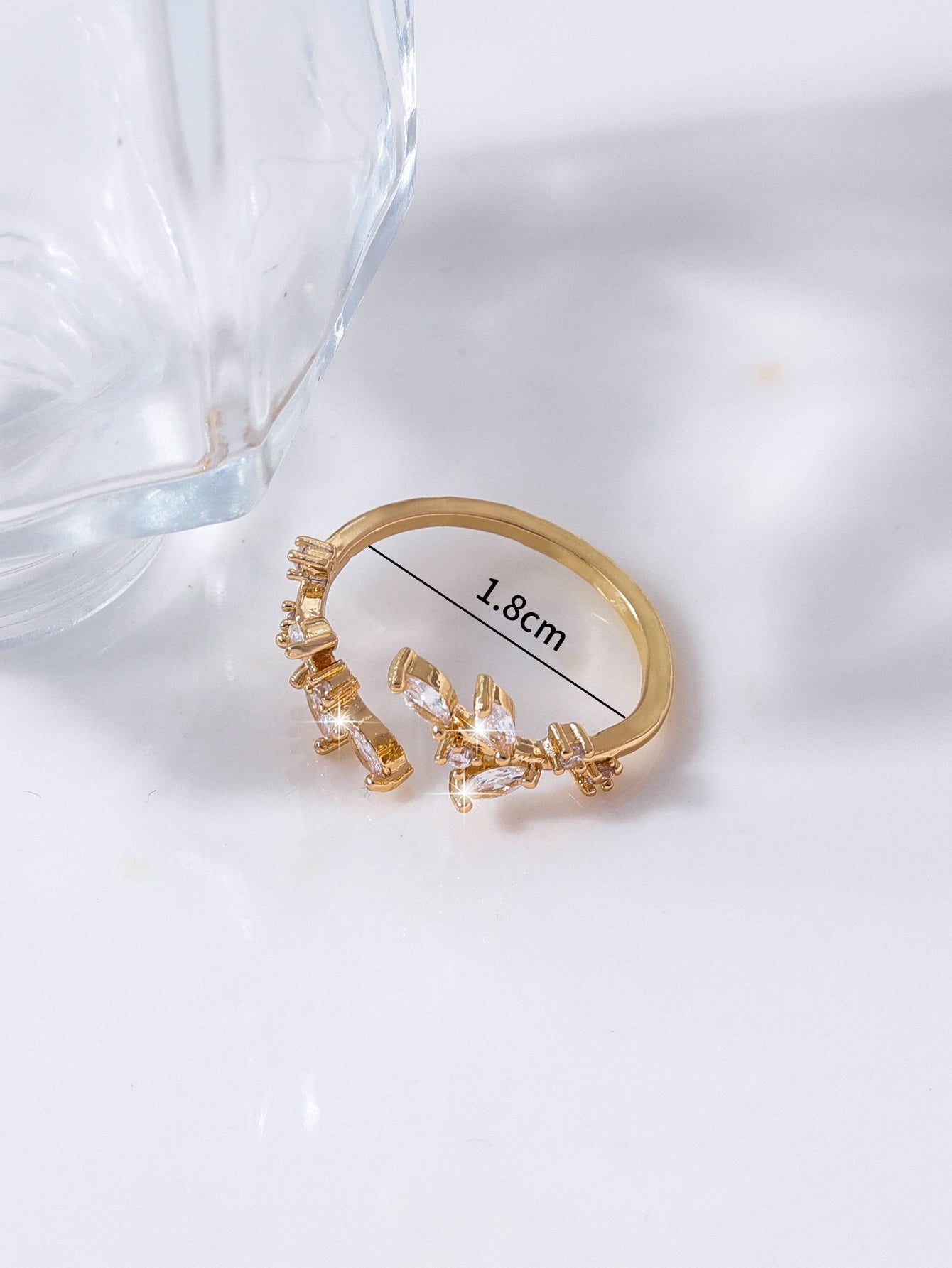 Fashion Simple Gold Ring Leaf Ring