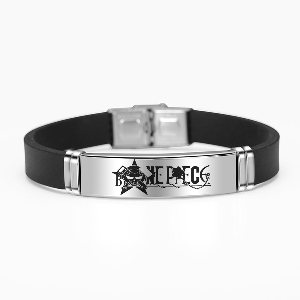 Cartoon Animie One Piece Figure ID Bracelet