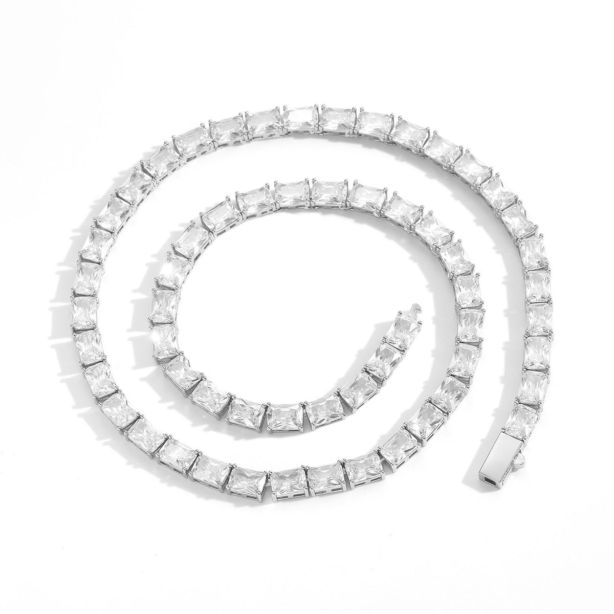 THE MONOLITH | Princess Cut Tennis Necklace