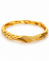 THE ÉLAN | Sculptural Twisted Gold Bangle