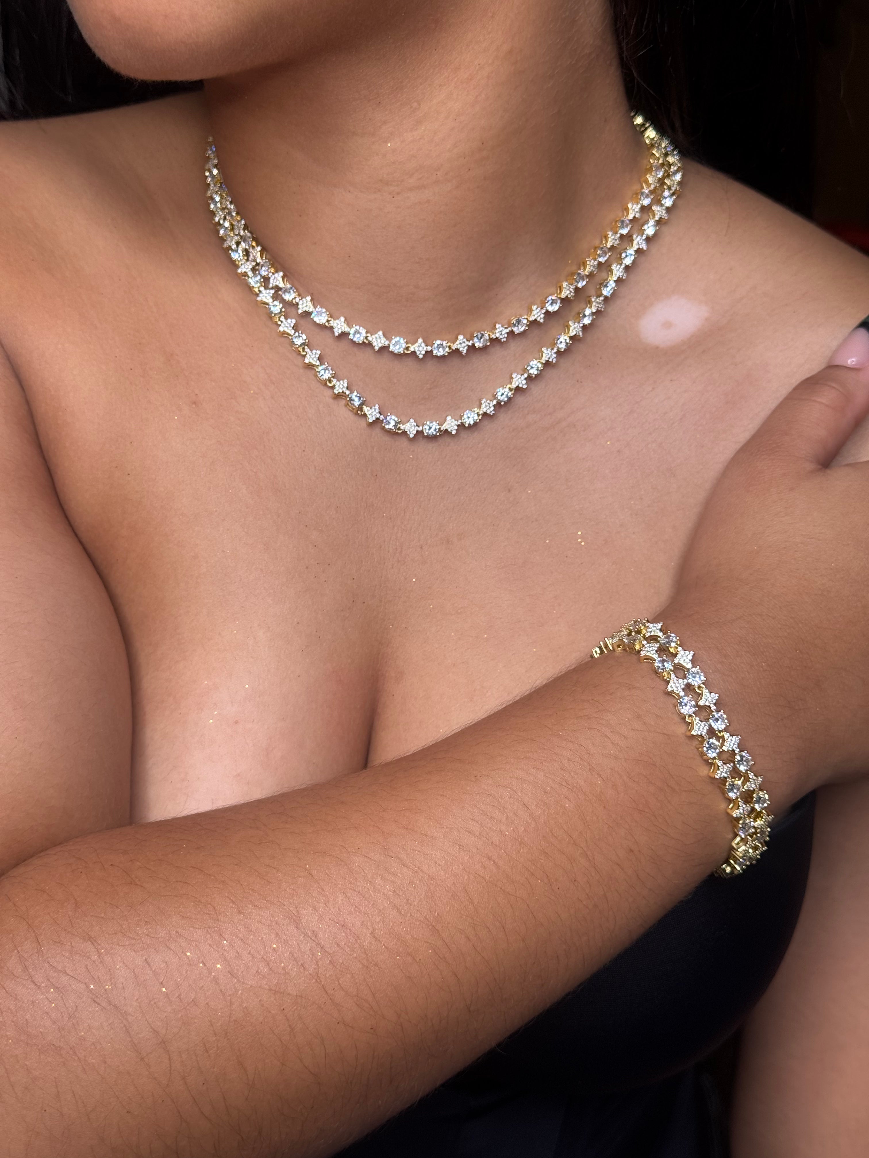 THE CELESTE | Star Tennis Necklace