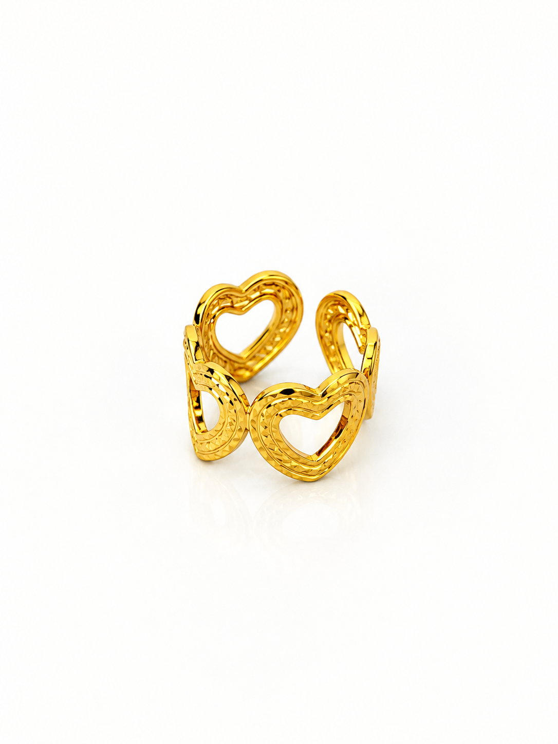 THE DEVOTION | Sculptural Open Heart Ring